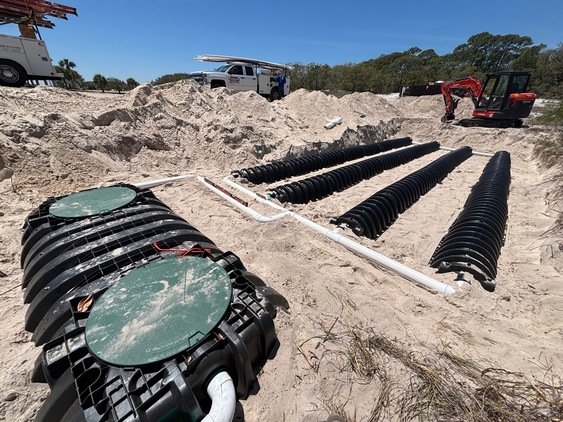 Septic tank installation by Jones Plumbing
